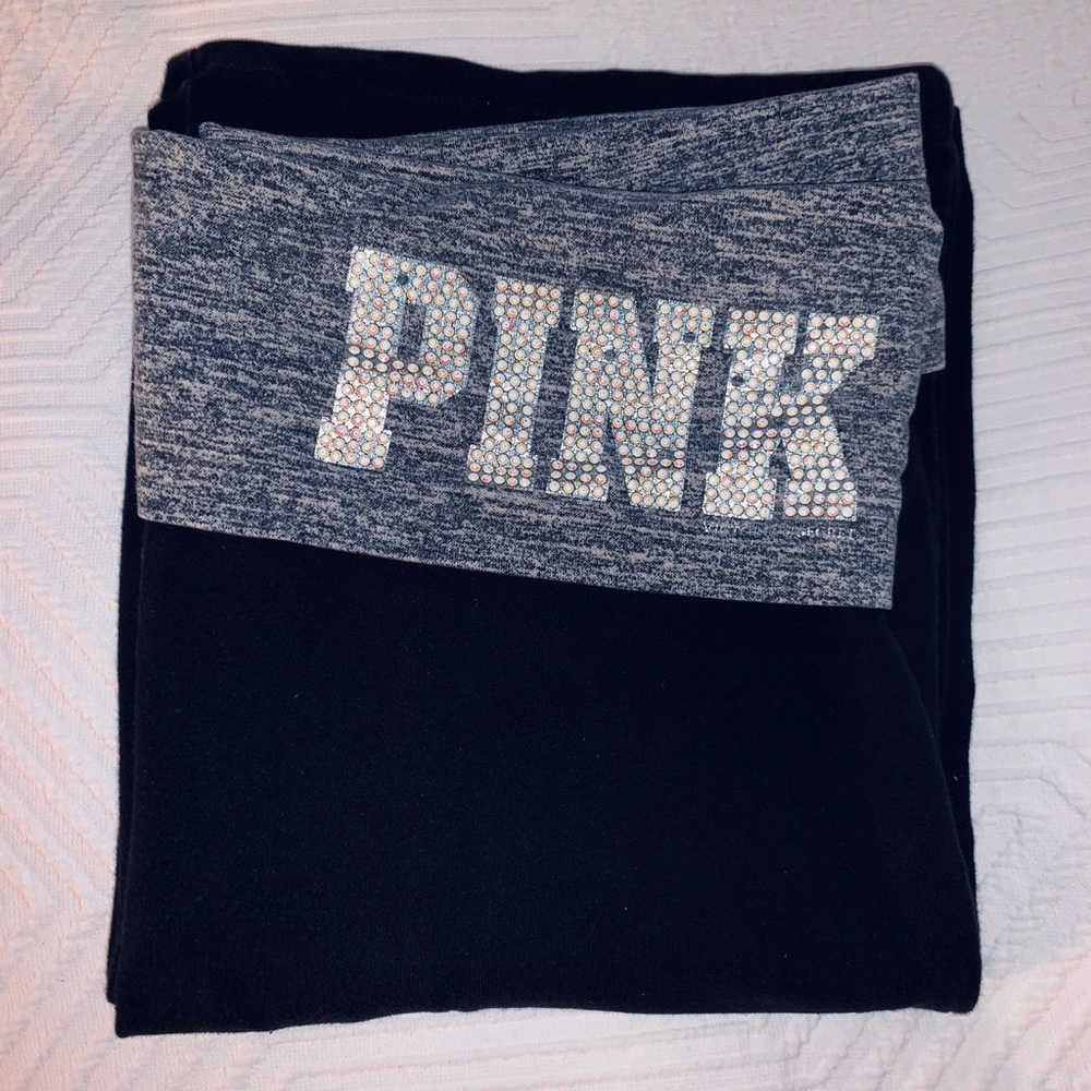 PINK Victoria’s Secret Bootcut Foldover Yoga Pants